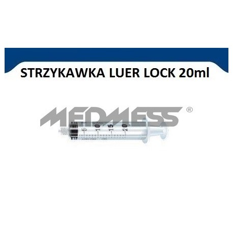 PIC Solution Strzykawka 20 ml LUER LOCK, 100 szt