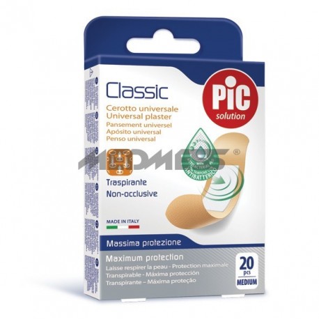 PIC Solution Plastry CLASSIC 19x72mm antybakteryjne 20 szt
