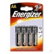 Baterie alkaiczne Energizer, 4 sztuki AA 1.5