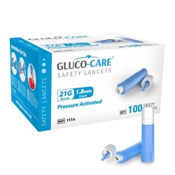 MediVena Gluco-Care - bezpieczny nakłuwacz automatyczny 21G - 1.8 mm